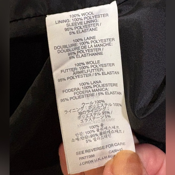 J. Crew Super 120 Pinstripe Wool Blazer - Picture 6 of 11